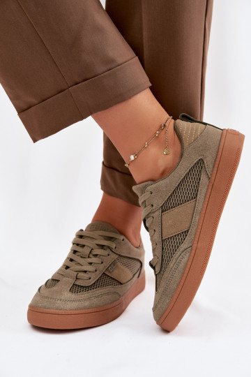 Sneakers Stilvollllschuhe Feminin Big Star TT274761 Khaki-Farbe