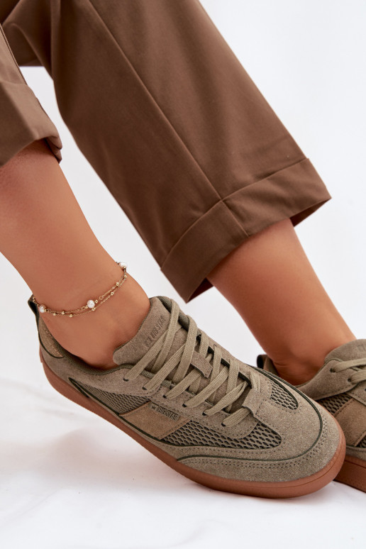 Sneakers Stilvollllschuhe Feminin Big Star TT274761 Khaki-Farbe