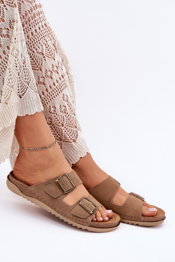 Damenhausschuhe Präventive Inblu AA000068 braune Farbe 2