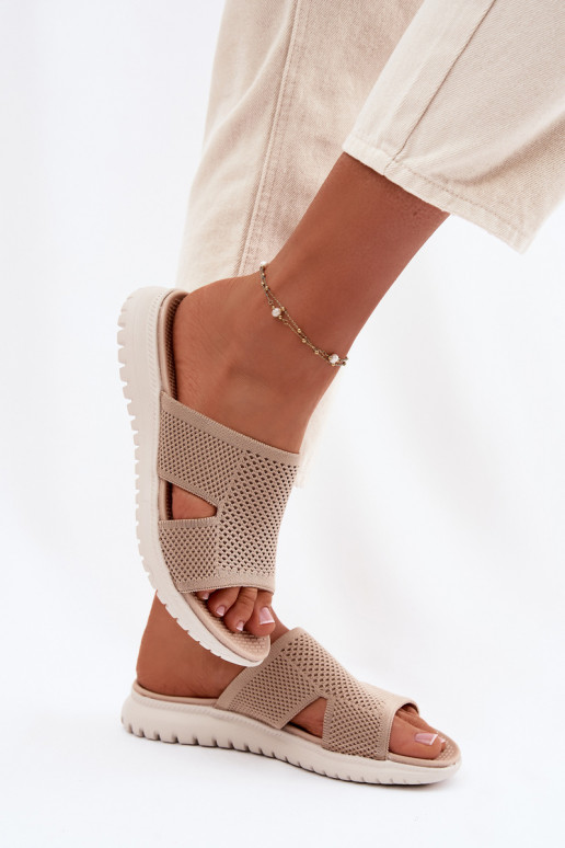 Damenhausschuhe Sergio Leone KL064 Beige