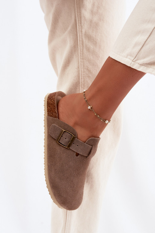 Damenhausschuhe VerstopfungenErmöglichtturalnego aus INildlederu Vinceza 101332 Beige