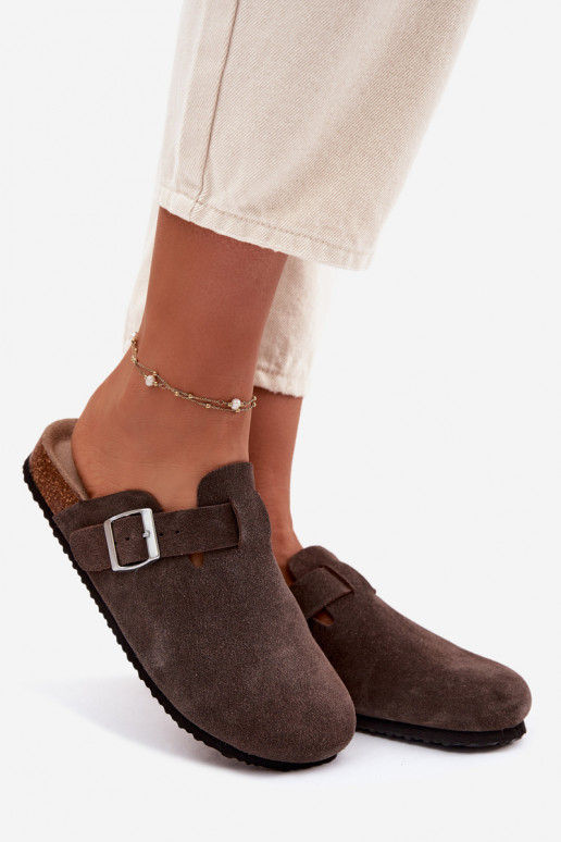 Damenhausschuhe VerstopfungenErmöglichtturalnego aus INildlederu Vinceza 101332 CzekoladoZue