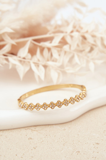 Ein Armband Feminin mit blitzenden Augen goldene Farbe 2