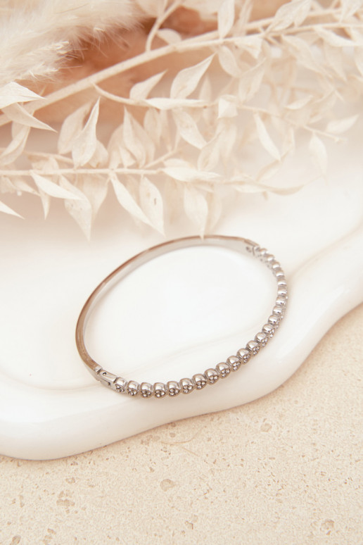 Ein Armband FemininKleinmund Zirkone Stal NierdzeZuna Silberfarbe