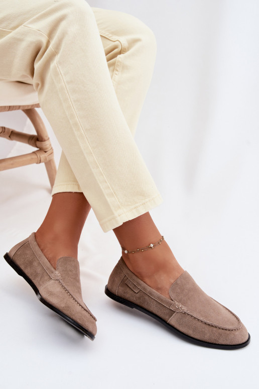 Mokassins für DamenErmöglichtturalnego aus INildlederu Big Star TT274207 Beige