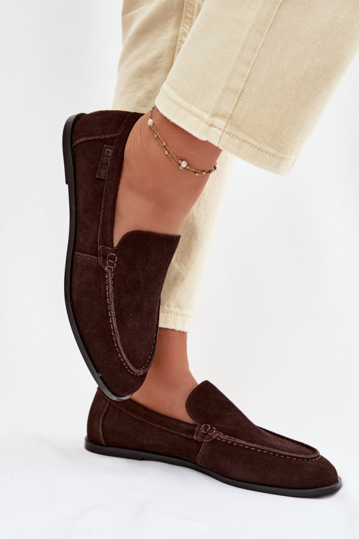 Mokassins für DamenErmöglichtturalnego aus INildlederu Big Star TT274208 CzekoladoZue