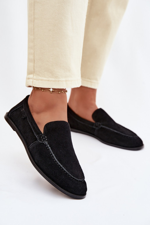 Mokassins für DamenErmöglichtturalnego aus INildlederu Big Star TT274209 schZuarze Farbe