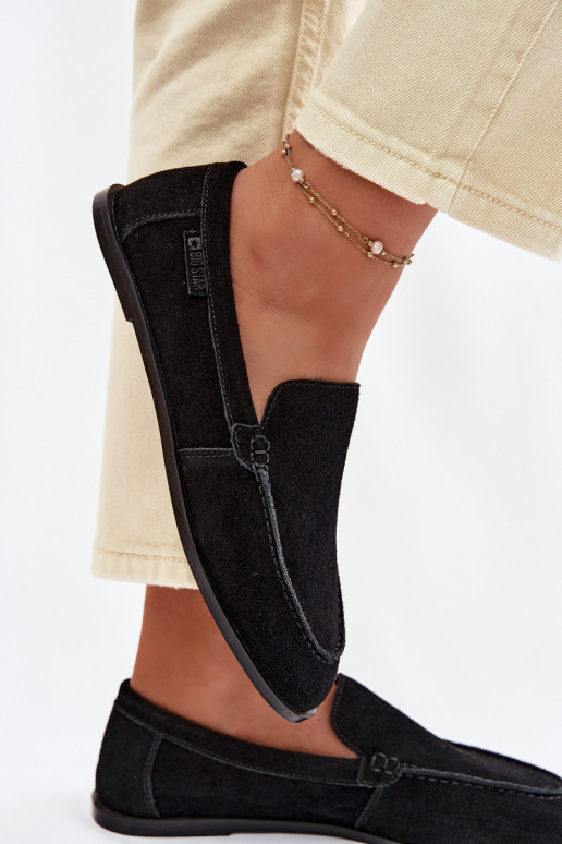 Mokassins für DamenErmöglichtturalnego aus INildlederu Big Star TT274209 schZuarze Farbe