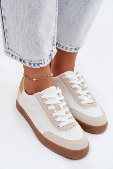 Damen-Sneaker aus Kunstleder Big Star TT274310 in weiß