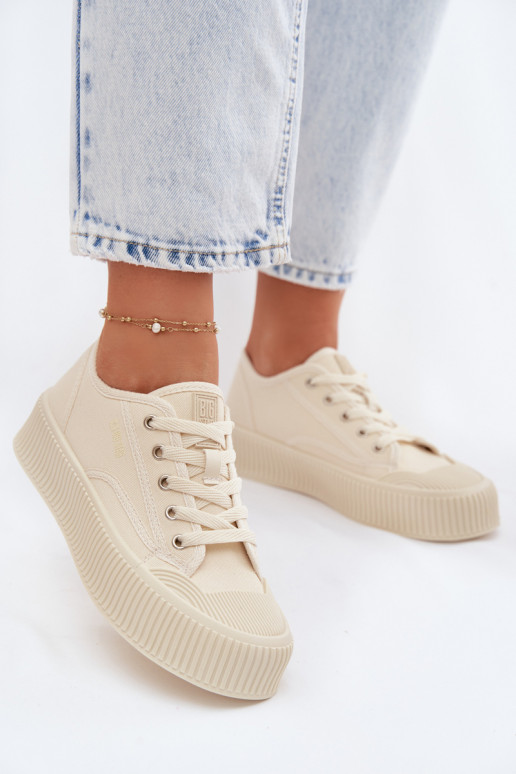 Freizeitschuhe mit einer Plattform Big Star TT274271 Beige