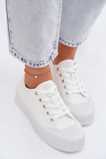 Freizeitschuhe mit einer Plattform Big Star TT274269 Zueiße Farbe