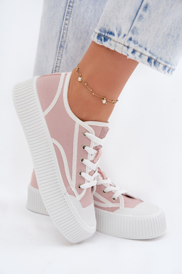 Freizeitschuh mit Plateau Big Star TT274270 in rosa