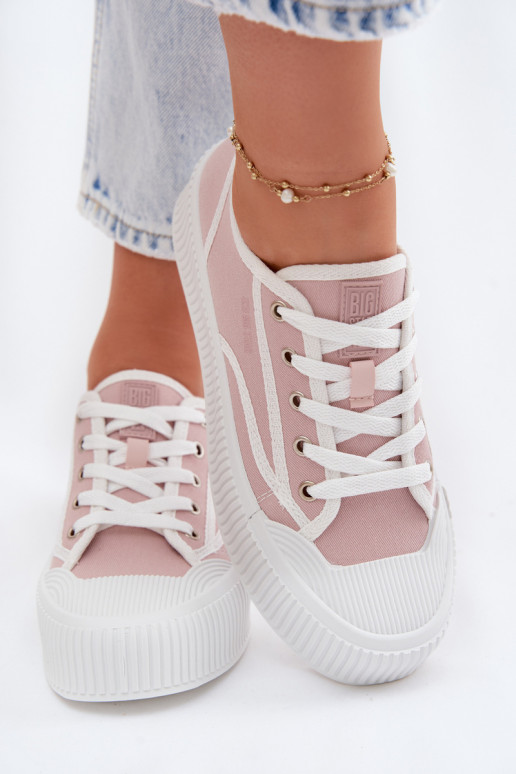 Freizeitschuhe mit einer Plattform Big Star TT274270 pinke Farbe