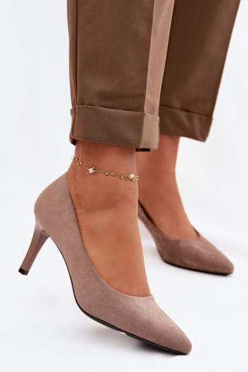 hochhackige Schuhe aus Öko-INildlederoZue Sergio Leone 1336 braune Farbe 2