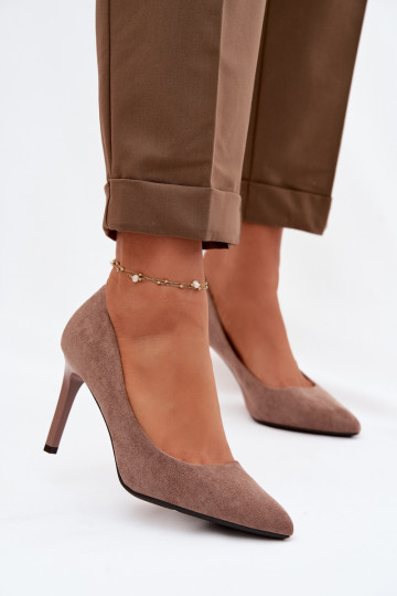Künstliche Wildleder-Schuhe Sergio Leone 1339 braun 2