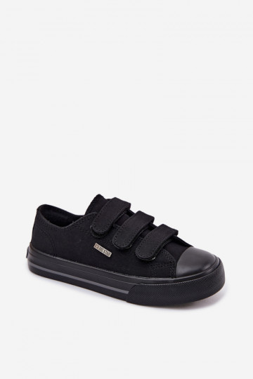 lässige Schuhe Kindisch mit Klebeverschlüssen Big Star TT374172 schZuarze Farbe