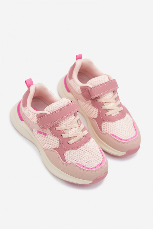 Turnschuhe Sneakers Stilvollllschuhe Kindisch Big Star TT374031 pinke Farbe