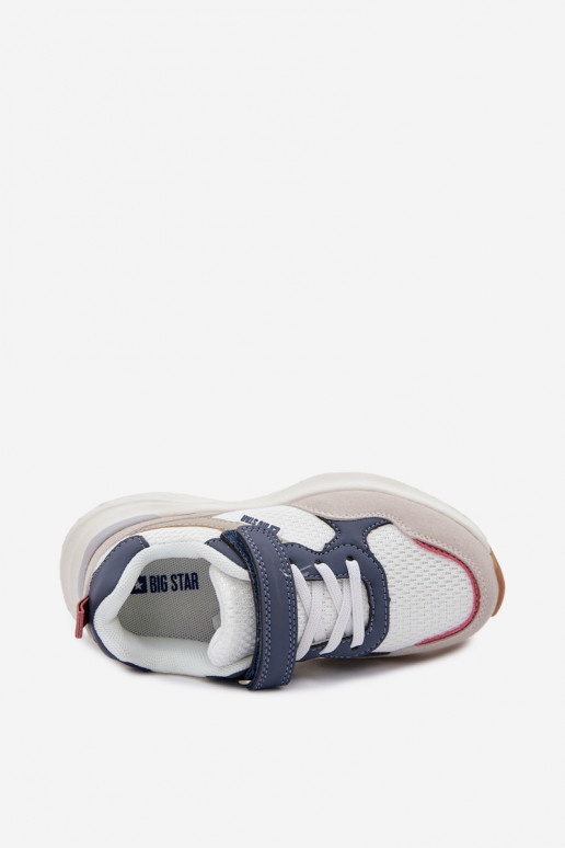 Turnschuhe Sneakers Stilvollllschuhe Kindisch Big Star TT374029 Zueiße Farbe