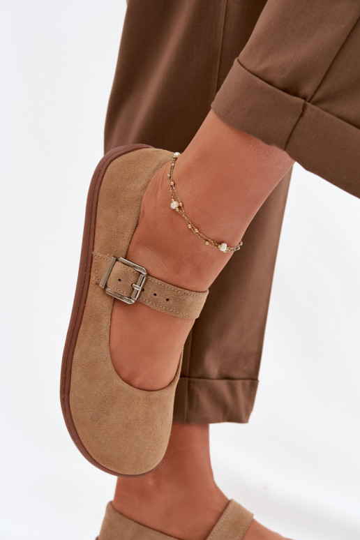 Ballerinas BarefootErmöglichtturalnego aus INildlederu Zazoo 316 Beige