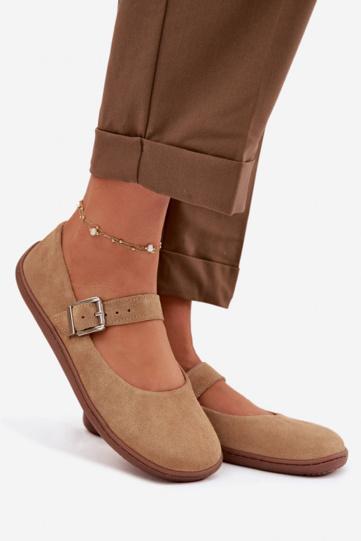 Ballerinas BarefootErmöglichtturalnego aus INildlederu Zazoo 316 Beige