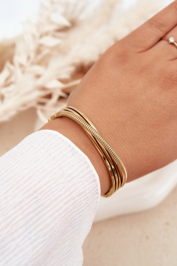 Feminin Ein Armband aus Edelstahl goldene Farbe