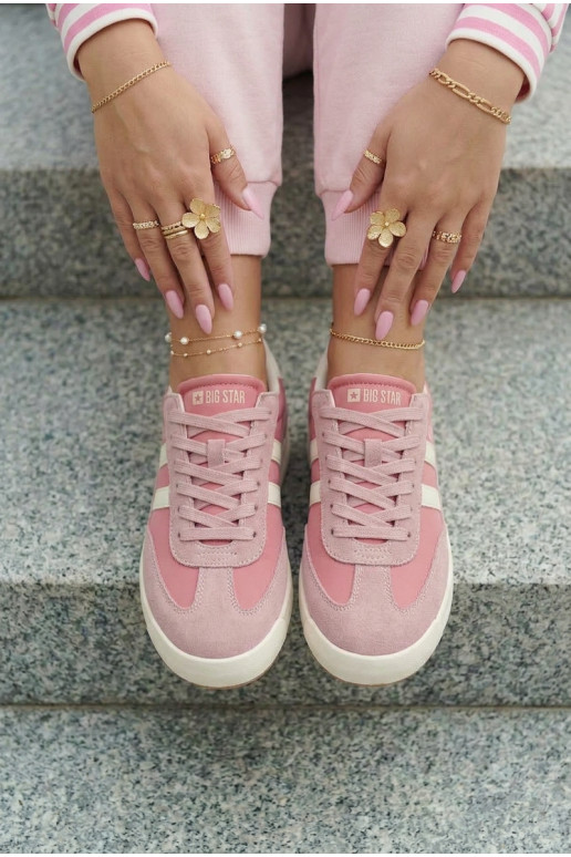 Sneakers Stilvollllschuhe Feminin Big Star TT274160 pinke Farbe