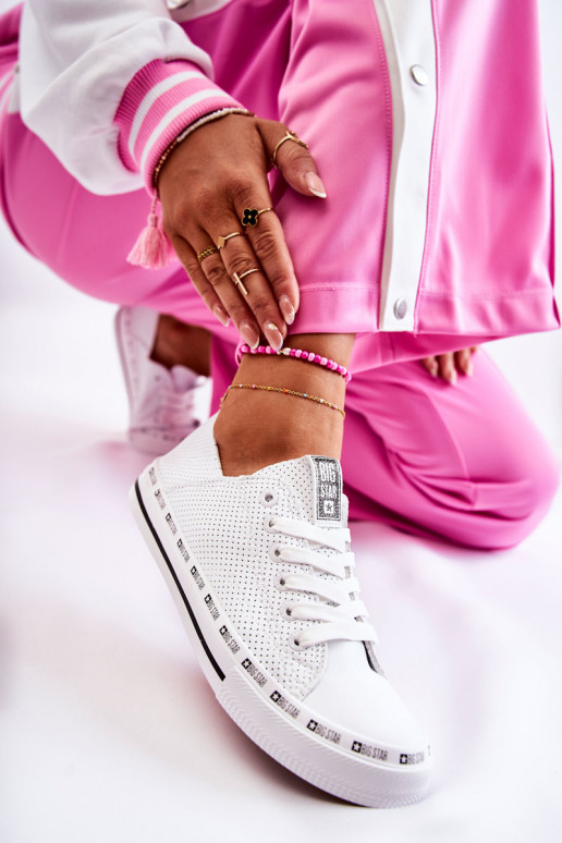 Feminin mit durchbrochenen Elementen lässige Schuhe Big Star Zueiße Farbe FF274024