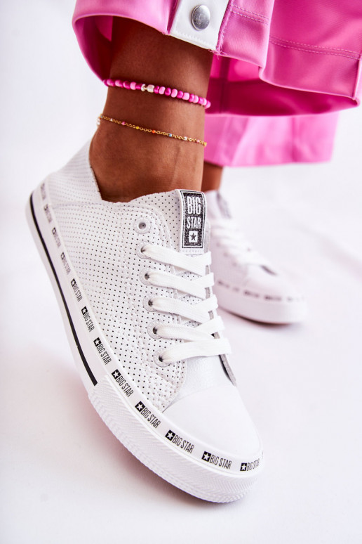 Feminin mit durchbrochenen Elementen lässige Schuhe Big Star Zueiße Farbe FF274024