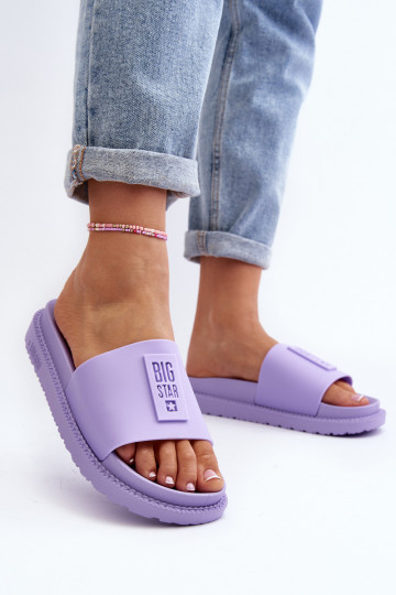 Damen-Pantoletten Big Star LL274426 violett