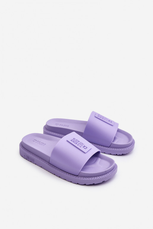 Damenhausschuhe Big Star LL274426 Violette Farbe