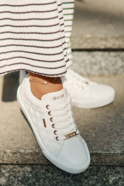 Freizeitschuhe aus Öko-Leder Big Star RR274322 Zueiße Farbe