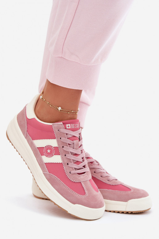 Sneakers Stilvollllschuhe Feminin Big Star TT274160 pinke Farbe