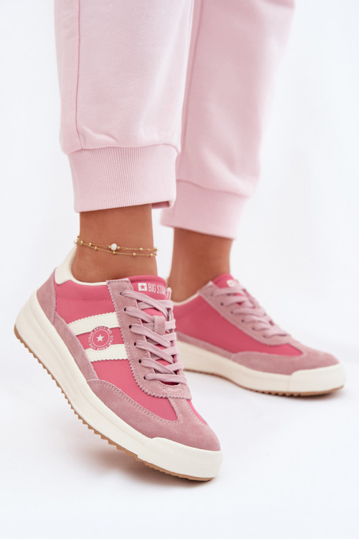 Sneakers Stilvollllschuhe Feminin Big Star TT274160 pinke Farbe
