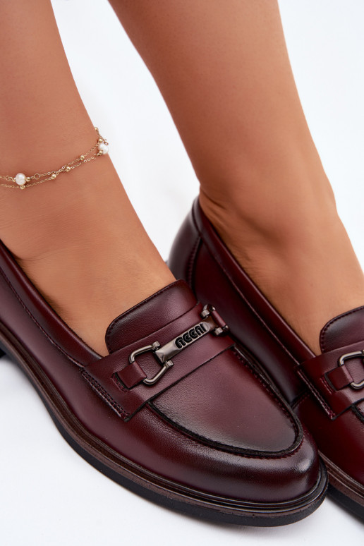 Haut Mokassins für Damen Vinceza 39983 braune Farbe