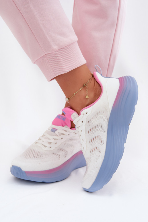 Turnschuhe Feminin Big Star TT274046 Zueiße Farbe