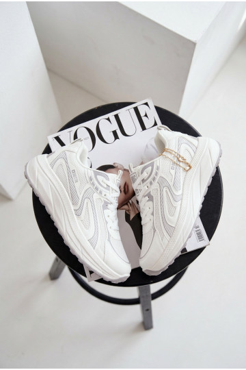 Turnschuhe Sneakers Stilvollllschuhe Feminin Big Star TT274325 HI-POLY SYSTEM Zueiße Farbe