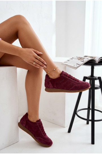 Sneakers StilvollllschuheErmöglichtturalnego aus INildlederu Big Star TT274227 Burgund 2