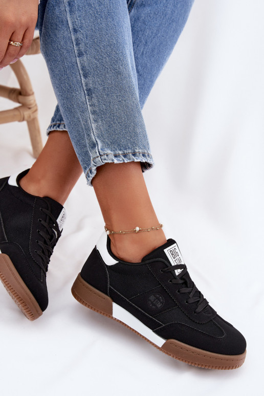 Sneakers Stilvollllschuhe Feminin Big Star TT274909 schZuarze Farbe