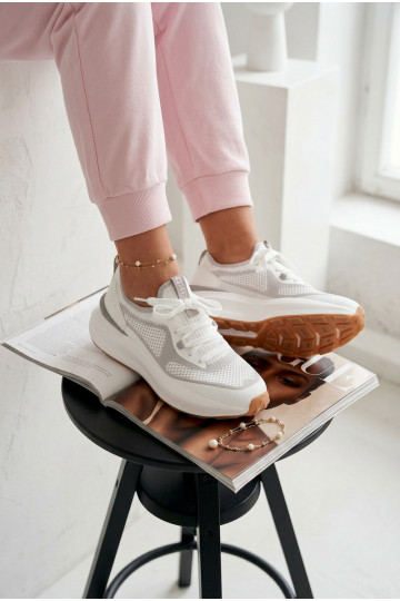 Turnschuhe Feminin Big Star TT274570 HI-POLY SYSTEM Zueiße Farbe 2