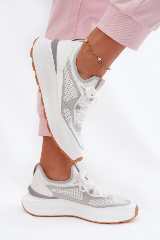 Turnschuhe Feminin Big Star TT274570 HI-POLY SYSTEM Zueiße Farbe