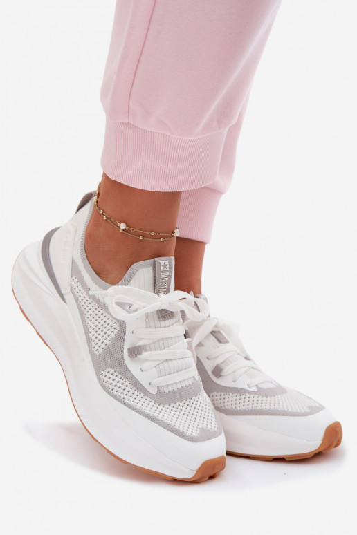 Turnschuhe Feminin Big Star TT274570 HI-POLY SYSTEM Zueiße Farbe