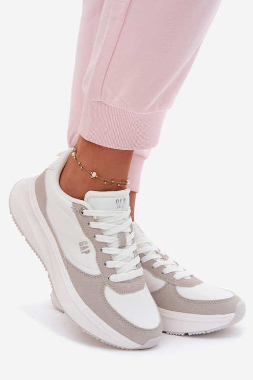 Sneakers Stilvollllschuhe Feminin mit einer Plattform GAP PENELOPE GPIN6155300061 Zueiße Farbe