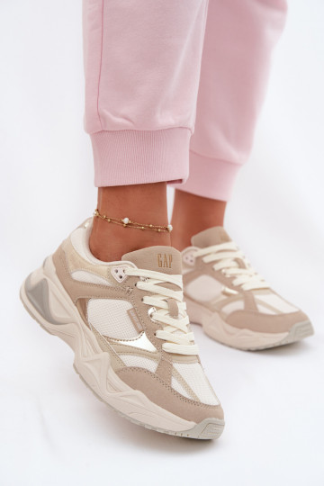 Sneakers Stilvollllschuhe Feminin mit einer Plattform GAP MARATHON GPIN6154923895 Beige 2