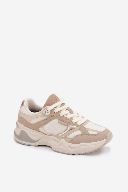Sneakers Stilvollllschuhe Feminin mit einer Plattform GAP MARATHON GPIN6154923895 Beige
