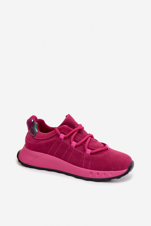 Damen Wildleder Sneakerschuhe Bemela rosa
