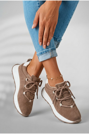Damen Wildleder Sneakerschuhe Bemela braun