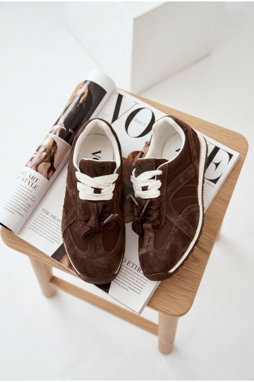 aus INildleder Sneakers Stilvollllschuhe Feminin Vinceza 86427 CzekoladoZue