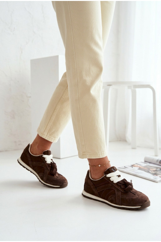 aus INildleder Sneakers Stilvollllschuhe Feminin Vinceza 86427 CzekoladoZue