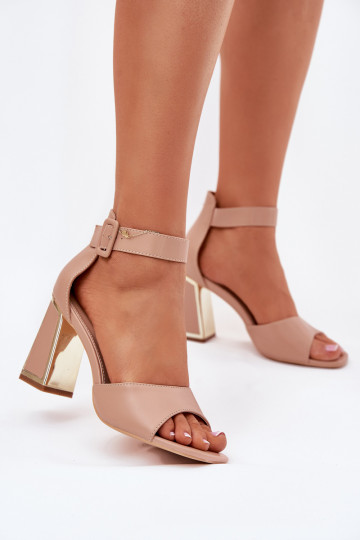 Elegante stilvolle Damen High Heels in Nude Rosazara 2