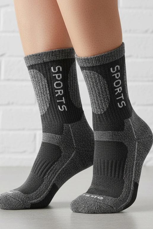 Graue warme Socken für Frauen Siera
